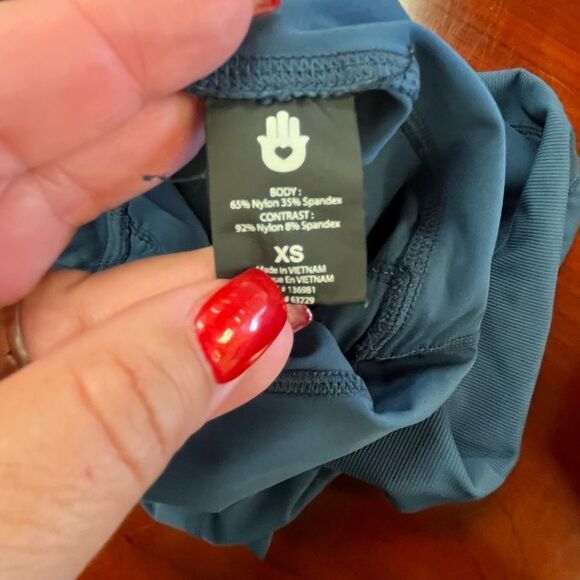 Spiritual Gangster High Rise Side Ribbed Leggings Slate Blue sz XS EUC - Picture 6 of 7